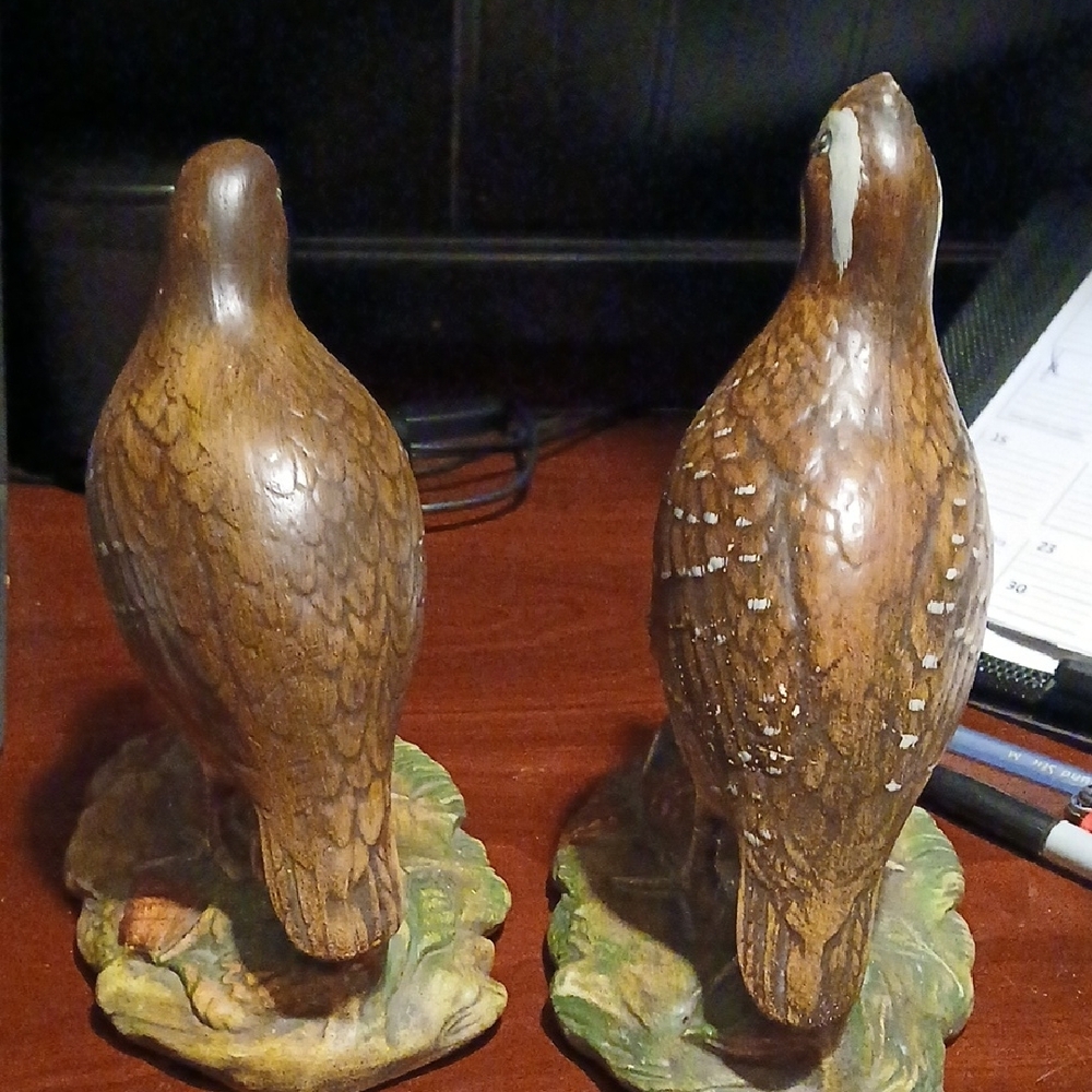 Source Unknown Earthy Ceramic Bird Pair - Picture 2 of 2